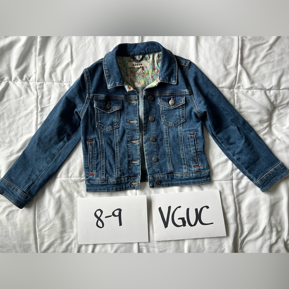 Mini Boden 8-9Y Denim Jacket